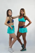 TOP DUPLA FACE GUARUJÁ MARINHO E AZUL TIFFANY