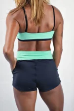 TOP DUPLA FACE GUARUJÁ PRETO E VERDE CLARO - Imagem 2