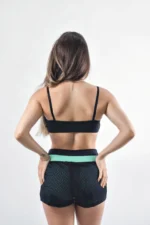 SHORTS CAMPECHE PRETO E VERDE AGUA - Imagem 6