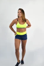 SHORTS RAVENA COM BOLSOS MARINHO E AMARELO - Imagem 5