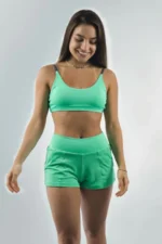 SHORTS RAVENA COM BOLSO VERDE MENTA - Imagem 3