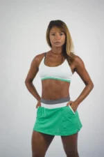 TOP DUPLA FACE GUARUJÁ VERDE MENTA E BRANCO - Imagem 6