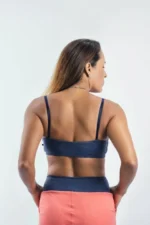 TOP DUPLA FACE GUARUJÁ AZUL JEANS E BRANCO - Imagem 4