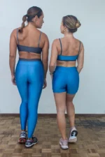 Top Dupla Face Creta Cinza e Azul Nilo