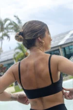 Top Dupla Face Creta Preto e Castanho