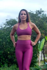 Top Dupla Face Malta Bordô e Rosa Setin