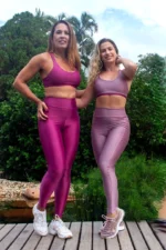 Top Dupla Face Malta Bordô e Rosa Setin