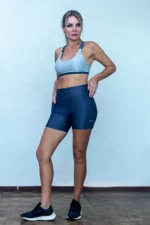 Top Dupla Face Malta Cinza e Prata