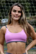 TOP DUPLA FACE GUARUJÁ CINZA E ROSA