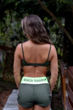 SHORTS AMALFI MILITAR E VERDE LIMA