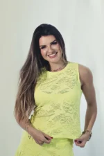 CROPPED CASSIS AMARELO - ONDAS DE AREIA - ERICA GARBO