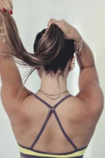 TOP ATINS AMARELO - ONDAS DE AREIA - ERICA GARBO