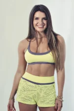 TOP ATINS AMARELO - ONDAS DE AREIA - ERICA GARBO