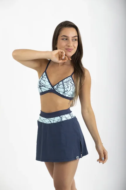 SAIA FIJI MARINHO E ESTAMPA ÁGUA - TONS DE NATUREZA