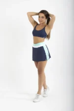 SAIA FIJI MARINHO VERDE CIANO E BRANCO - TONS DA NATUREZA