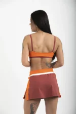 SAIA FIJI TERRACOTA LARANJA E OFF WHITE - TONS DA NATUREZA