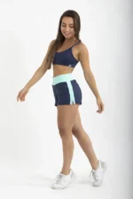 SHORTS RAVENA MARINHO E VERDE CIANO - TONS DA NATUREZA