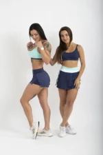 TOP DUPLA FACE GUARUJÁ ESTAMPA ÁGUA E MARINHO - TONS DA NATUREZA