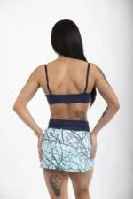 TOP DUPLA FACE GUARUJÁ MARINHO E ALGAS - TONS DA NATUREZA