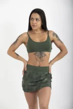 TOP DUPLA FACE GUARUJÁ MILITAR E SNAKE - TONS DA NATUREZA