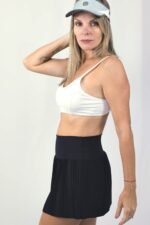 SAIA PLISSADA MARSELHA PRETA - Imagem 3