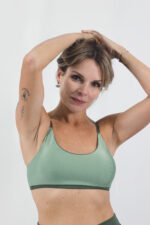 TOP DUPLA FACE GUARUJÁ VERDE MILITAR E VERDE CLARO