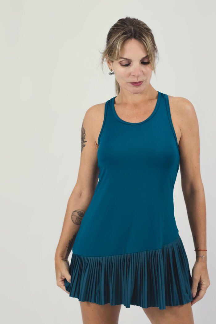 VESTIDO LILLE AZUL PETRÓLEO - Image 1