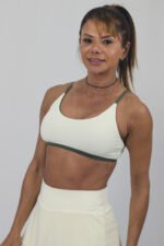 TOP DUPLA FACE GUARUJÁ VERDE MILITAR E OFF WHITE