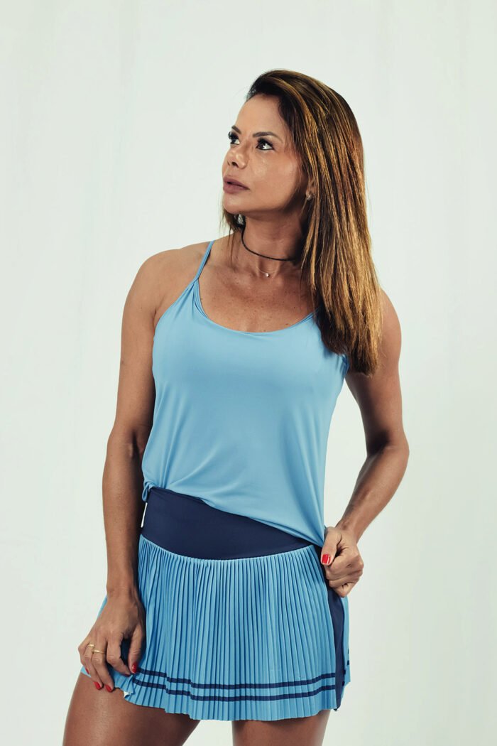 REGATA COM TOP INTERNO TOULOUSE AZUL CLARO - Imagem 1