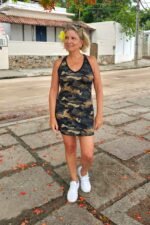VESTIDO DUBAI ESTAMPA CAMUFLADA - Imagem 2