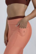 LEGGING BIARRITZ SALMÃO E MARROM - Imagem 4