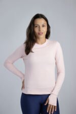 CAMISETA MANGA LONGA MALIBU NUDE ROSADO
