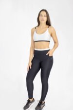 LEGGING BIARRITZ PRETO E PRATA