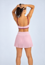 SAIA PLISSADA PAQUETÁ ROSA - Imagem 4